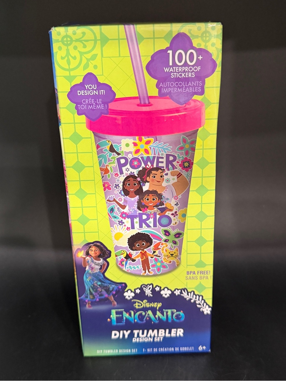 Disney Encanto DIY Tumbler Design Set 100 Waterproof Stickers BPA Free 16oz